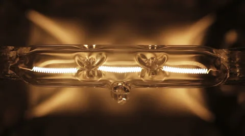 Halogen bulb close up dimming Stock Footage 24788544