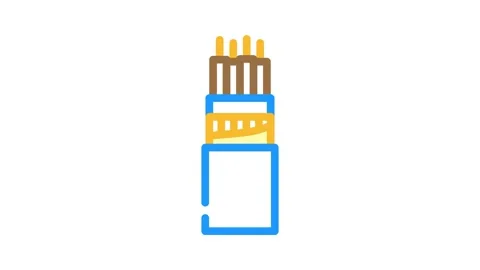 Halogen free flame retardant cable color icon animation Stock Footage 327271744