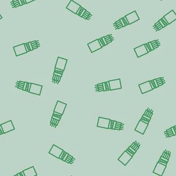 Halogen free flame retardant cable line vector seamless pattern Stock Illustration