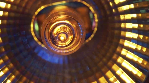 Halogen lamp. Real light bulb flickering. Stock Footage 38192273