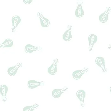 Halogen light bulb glyph seamless pattern Stock Illustration