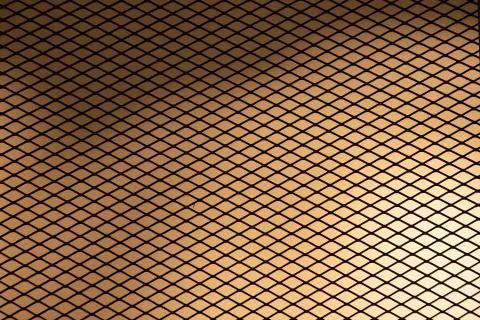 Halogen lighting and wire mesh. Stock Photos