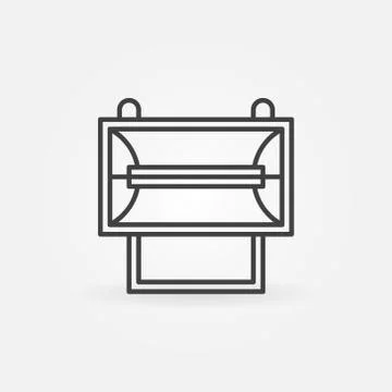 Halogen spotlight projector icon Stock Illustration