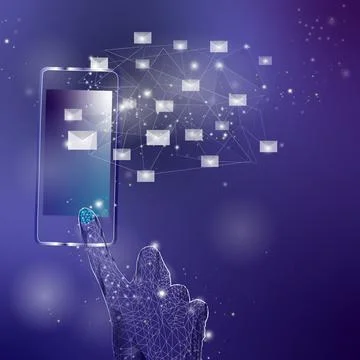 Halogram HAND 2000 Stock Illustration