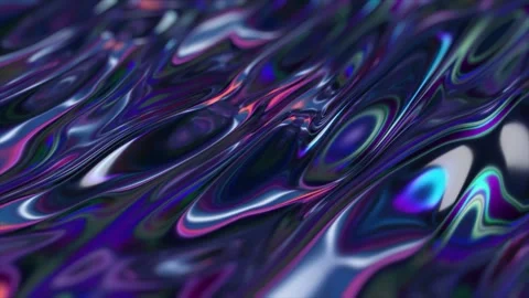 Halographic gradient background, Multicolor metallic surface Stock Footage 246565644