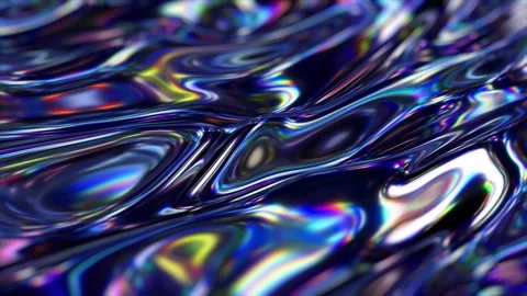 Halographic gradient, Multicolor metallic surface, Modern colorful wallpaper Stock Footage 246565650