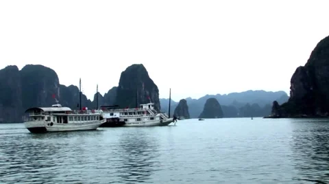 Halong bay Vietnam Video stock 47444216