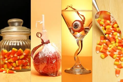 Haloween Collage Stock Photos