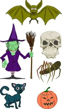 Haloween elements Stock Illustration