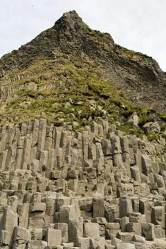 Halsanefshellir Cave, Iceland. Stock Photos