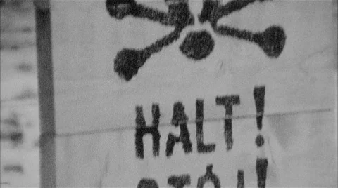 HALT! Auschwitz Vídeo Stock 47035640