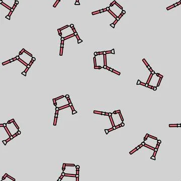 Halter horse breeding vector seamless pattern Stock Illustration