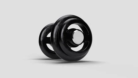 Halter with white cap on white backdrop, bottom view Stock Illustration