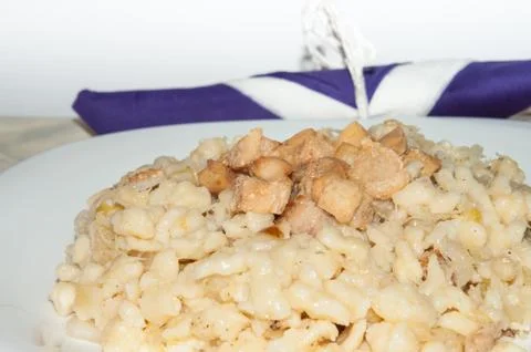 Halusky with a cabbage Stock Photos