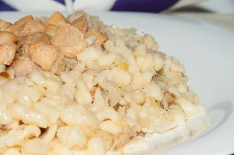 Halusky with a cabbage Stock Photos