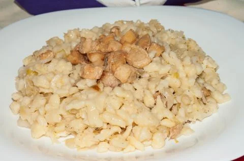 Halusky with a cabbage Foto stock