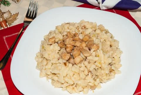 Halusky with a cabbage Foto stock