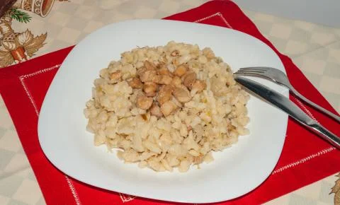 Halusky with a cabbage Stock Photos