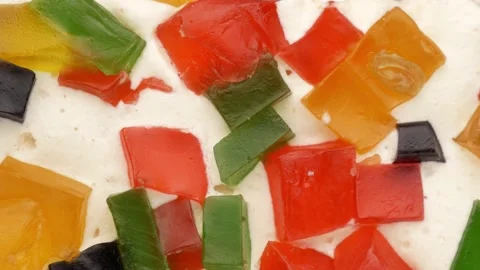 Halva with nuts and jelly. Stock Footage 139758432