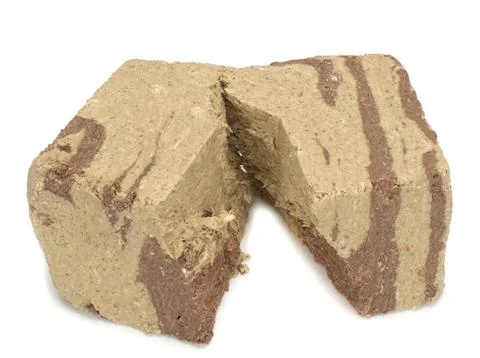 Halva on White Background Stock Photos