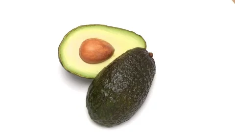 Halved avocado Stock Footage 320379614