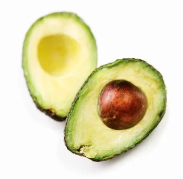A halved avocado Stock Photos