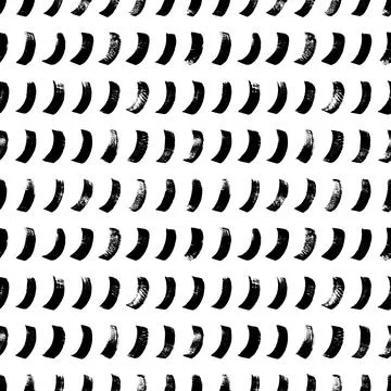 Halved circles in a row seamless pattern. Stock Illustration