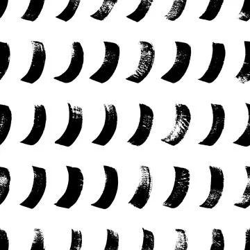 Halved circles in a row seamless pattern. Stock Illustration