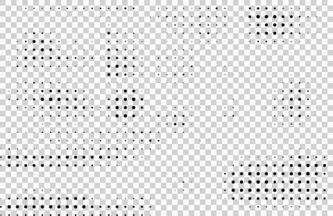 Halved Five Number Cutout Isolated on Transparent Background Stock Illustration