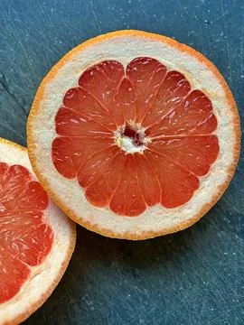Halved grapefruit 写真素材