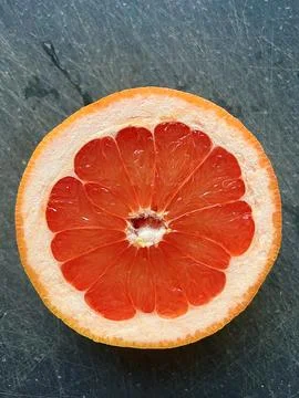 Halved grapefruit Stock Photos