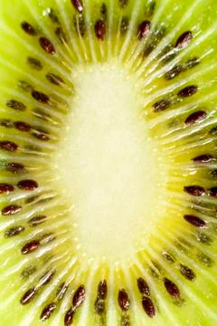 Halved Kiwi Close-Up Stock Photos