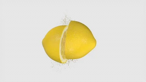 Halved Lemon Stock Footage 288566994
