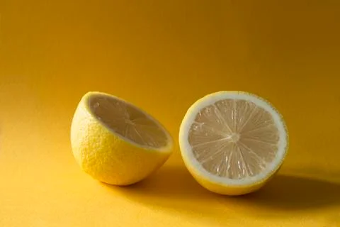 Halved lemon Foto stock