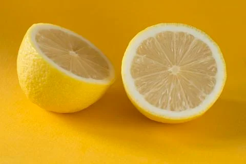 Halved lemon Stock Photos