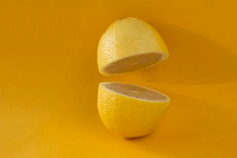 Halved lemon Stock Photos