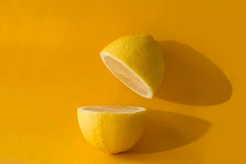 Halved lemon Stock Photos