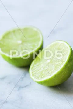 A halved lime Stock Photos