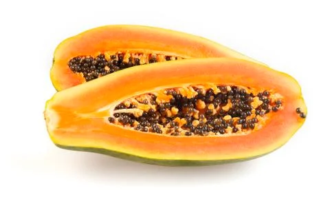 Halved papaya Stock Photos