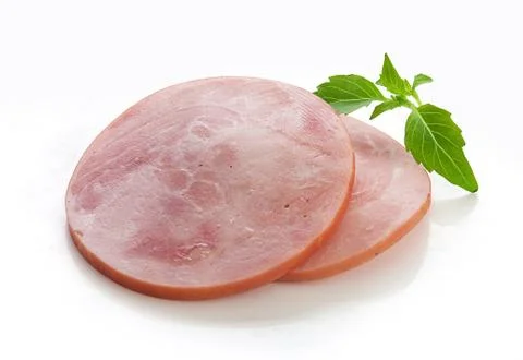 Ham and basil Foto stock