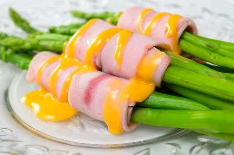 Ham and broccoli Foto stock