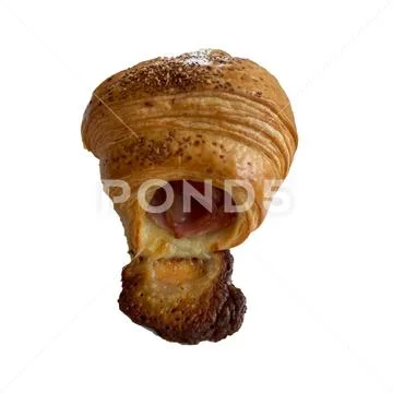 Ham and cheese croissant-2 PSD Template