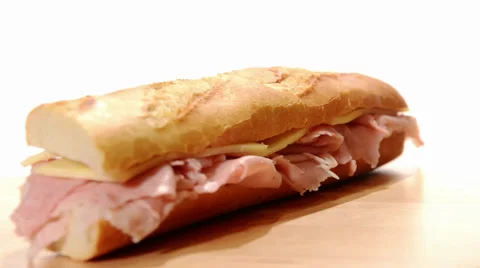 Ham and cheese sandwich Video stock 32303732