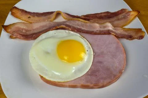 Ham and egg Foto stock