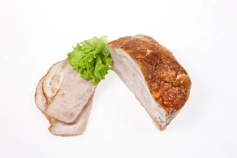 Ham And Greenery Stock Photos