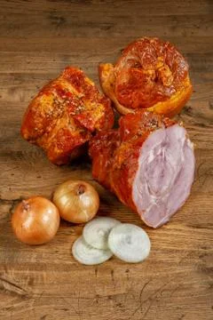 Ham And Onion Stock Photos