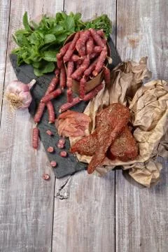 Ham And Vegetables Stock Photos