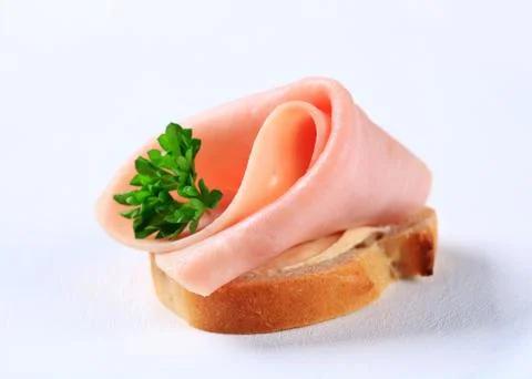 Ham canape Stock Photos