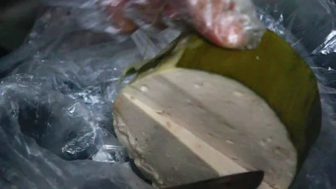 Ham for dinner Stock Footage 289837986