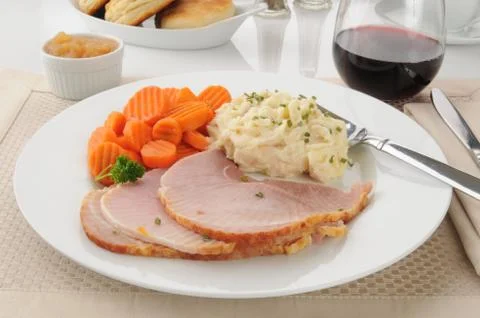 Ham dinner Stock Photos